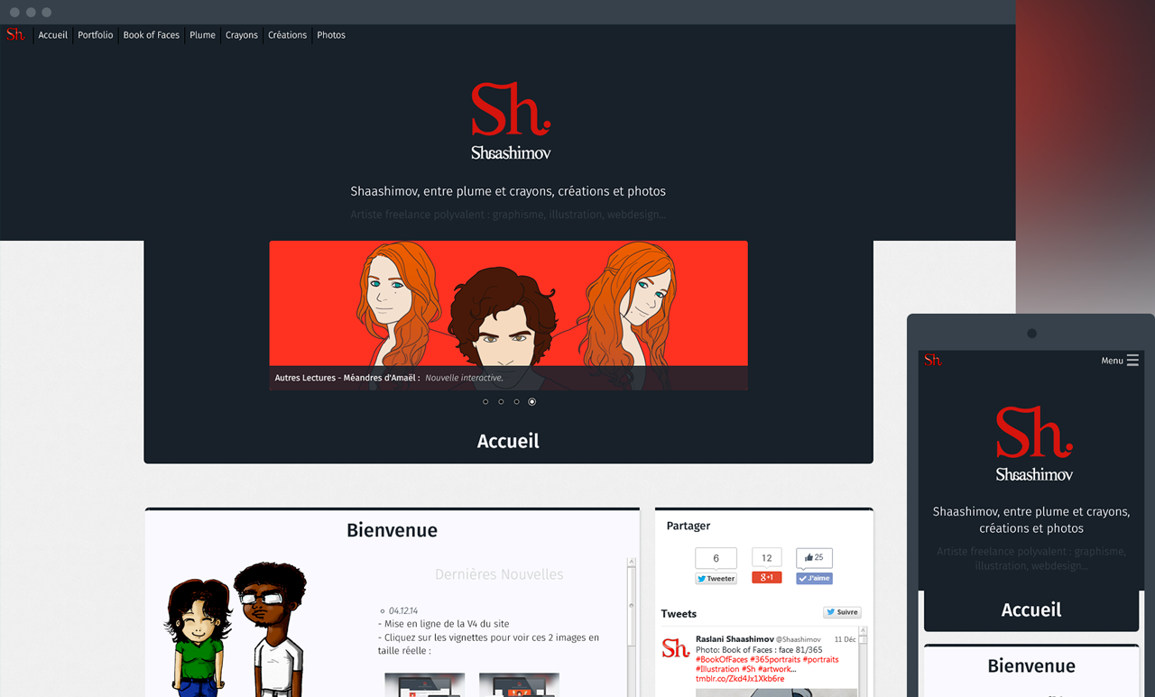 Version 4 du Site de Shaashimov