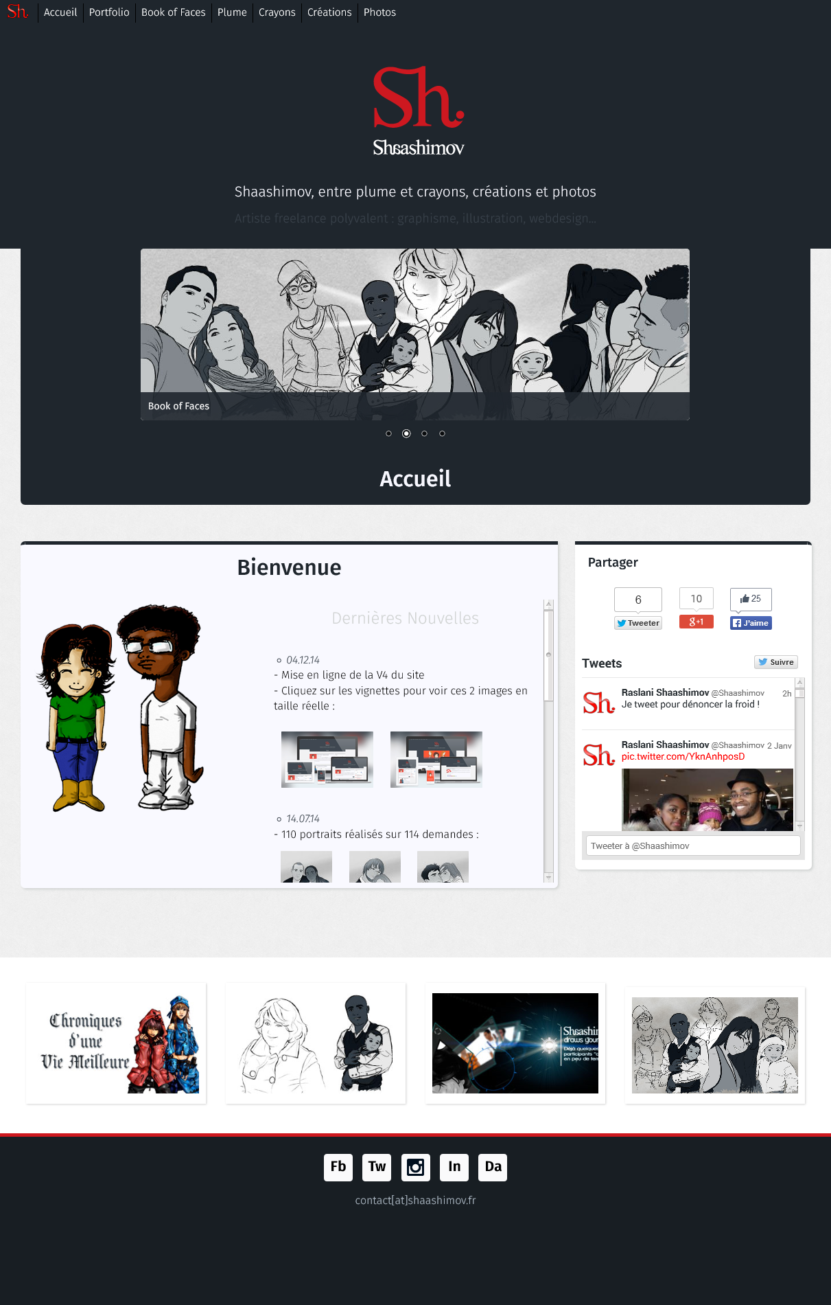 Version 4 du Site de Shaashimov